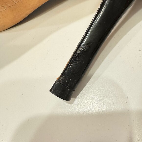 Boutique 9 Animal Print Black Open Toe Pumps - Size 8 - Excellent Condition - Picture 8 of 10